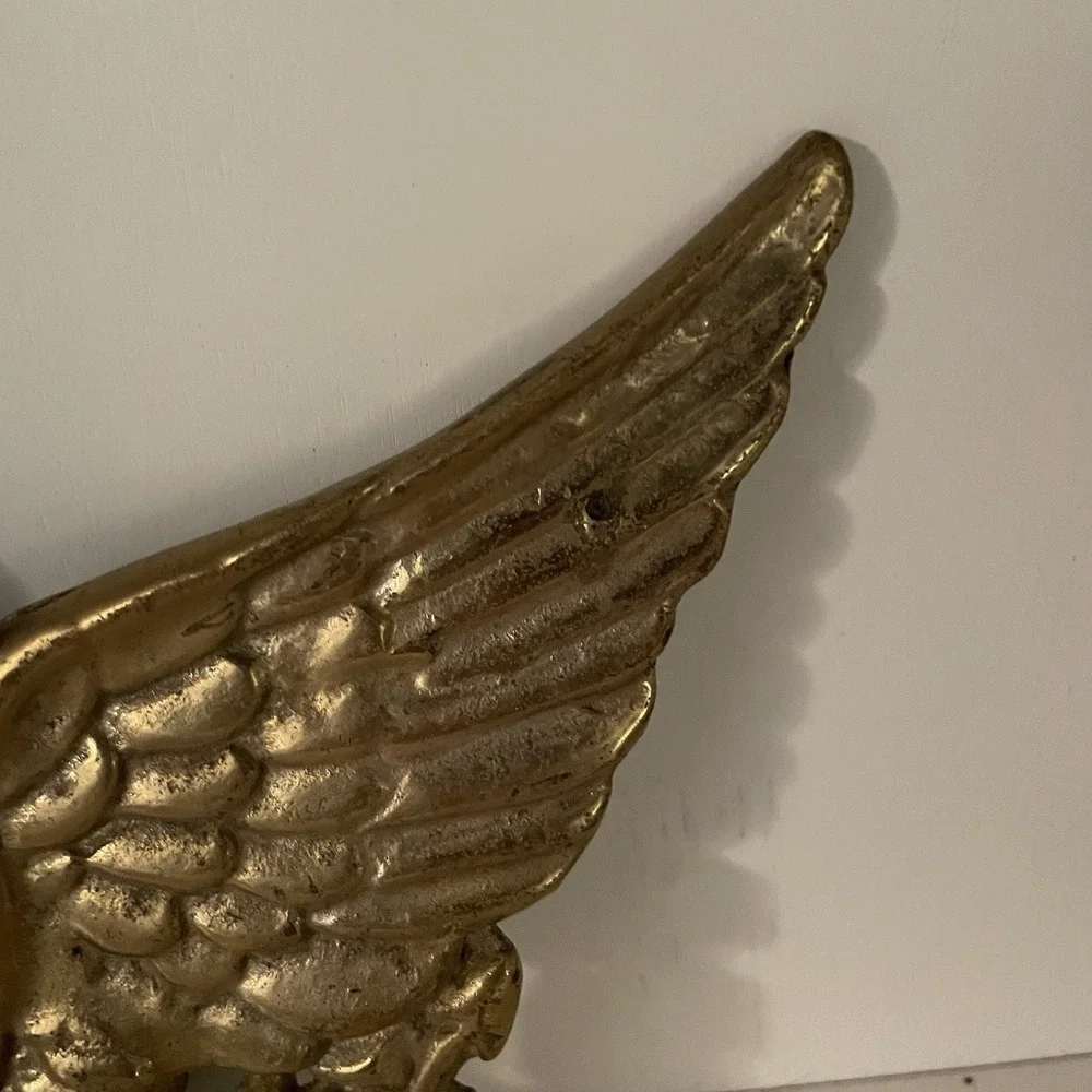 Vintage R.L. Liebmann Brass Eagle Plaque Insignia Shield 8